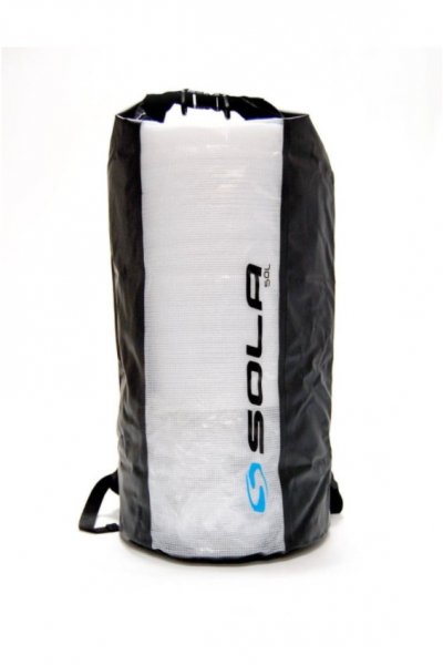 Sola 50l dry bag with straps