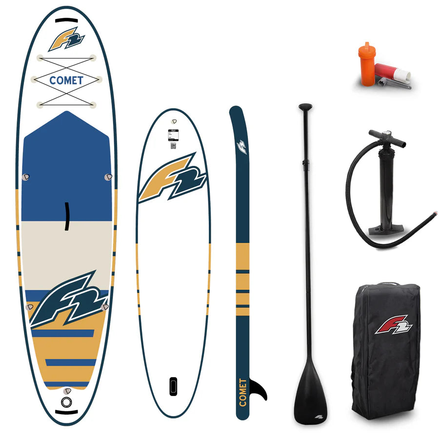 F2 Comet SUP Board 11.6 White Multi Set