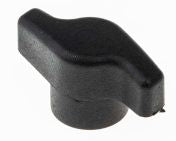Black Wing Clamping Knob, M6, Threaded Hole, Each