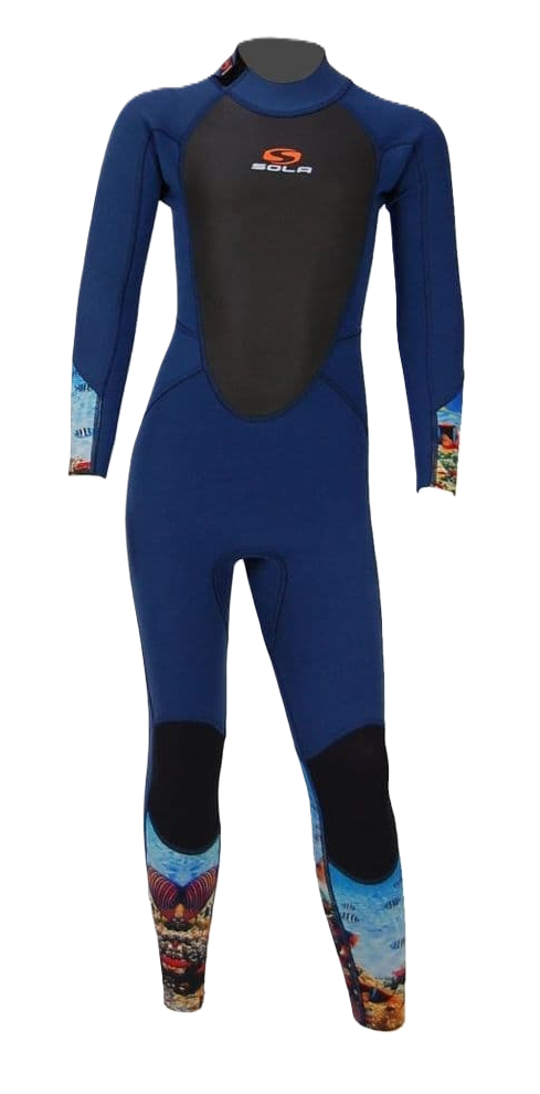 Sola Storm 3/2 Reef Fullsuit * Back