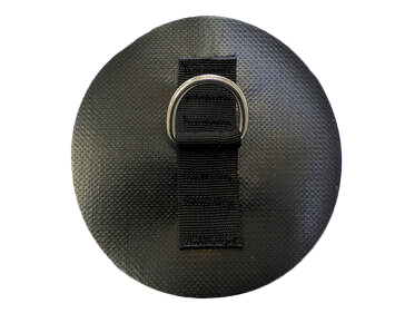 WHETMAN D RING 25MM PVC PATCH BLACK