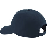 NRS Dad Hat Navy Leather logo
