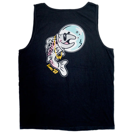 IR Space Salmon Tank Top Black