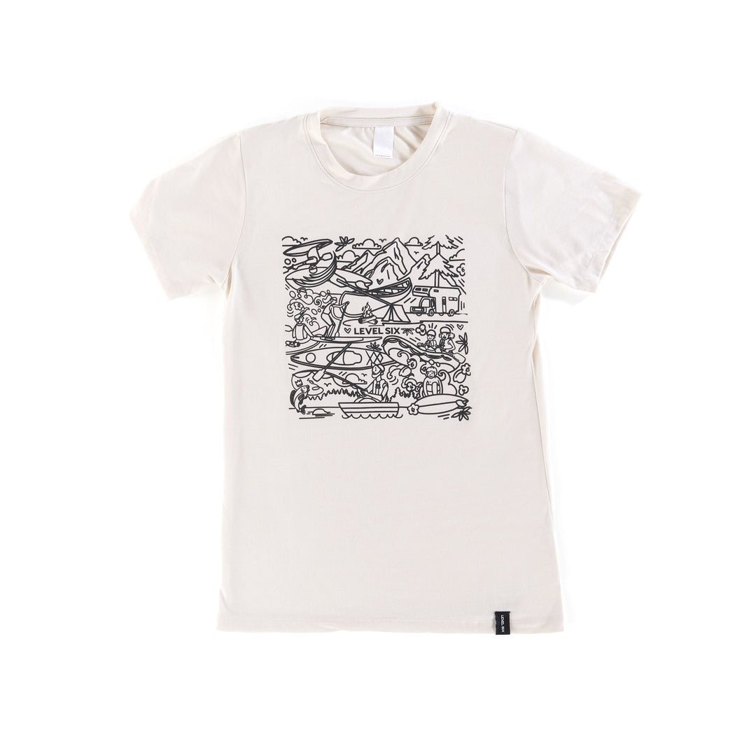 level six graffiti tee