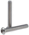 Stainless Steel Hex Socket Button Screw, ISO 7380, M6, each