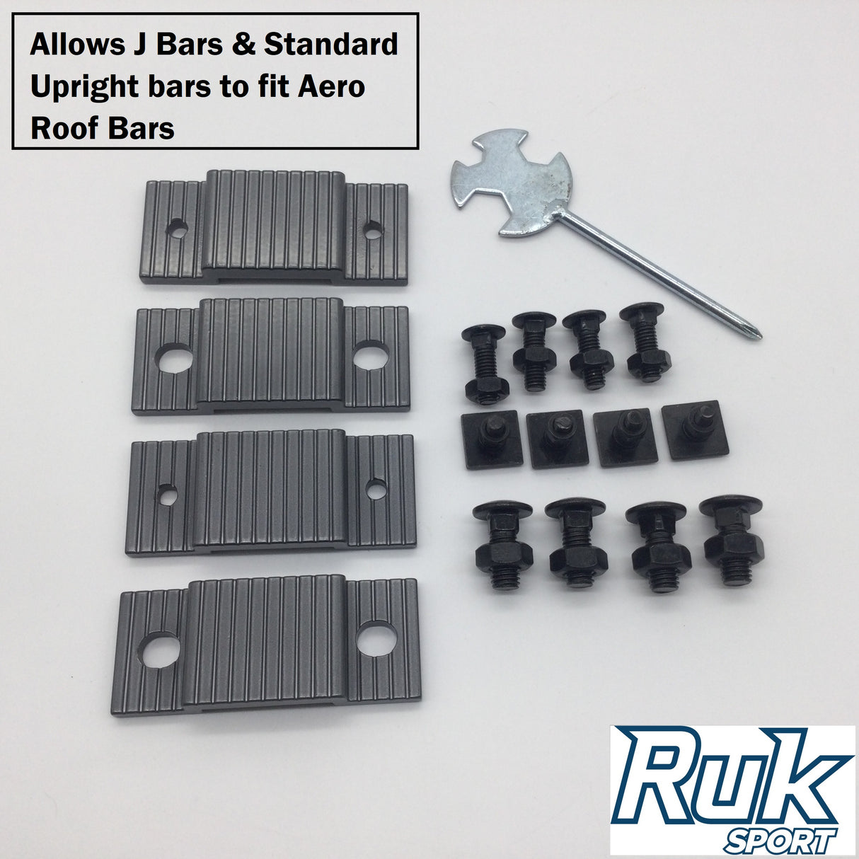 Ruk Sport J Bar & Upright bars adapter kit