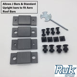 Ruk Sport J Bar & Upright bars adapter kit
