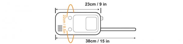 Overboard waterproof VHF case